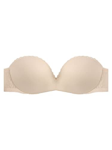 Vanity Fair Women's Gel Touch Padded Strapless Push Up Bra