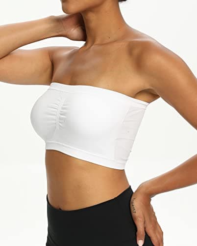 Venbond Women's Seamless Strapless Padded Bralette 3-4 Packs