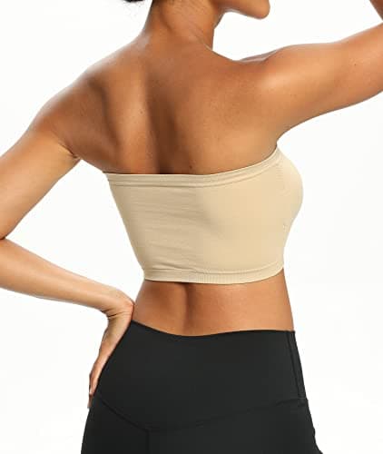 Venbond Women's Seamless Strapless Padded Bralette 3-4 Packs
