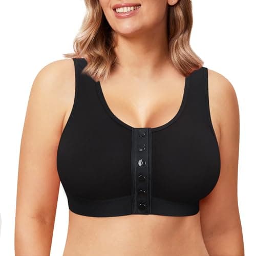 Brabic Full Coverage Post-Surgery Bras for Women with Front Closure