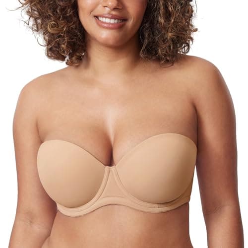 Delimira Plus Size Multiway Strapless Underwire Bra