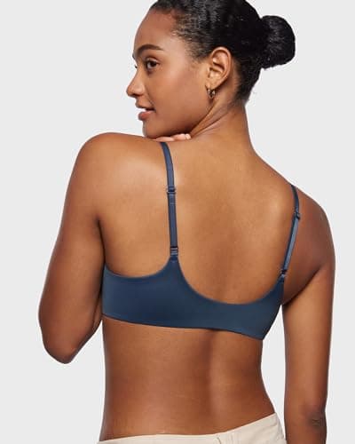 INLYRIC Women's Mesh Front Closure Demi Bras - Plunge Support & Comfort