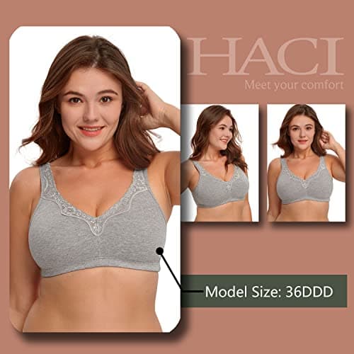 Comfortable Cotton Bras for Women Plus Size