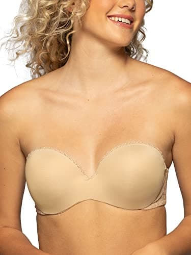 Vanity Fair Women's Gel Touch Padded Strapless Push Up Bra