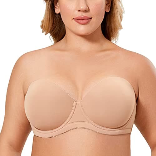 Delimira Plus Size Multiway Strapless Underwire Bra