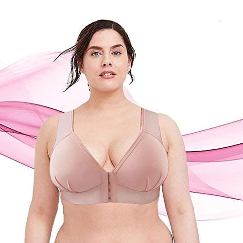 Hnodov Wireless Bras for Plus Size Women with Posture Support