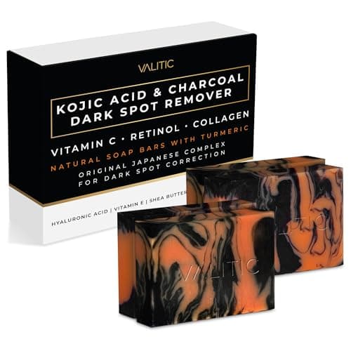 VALITIC Black Soap Bar for Dark Spot Remover - 2 Pack