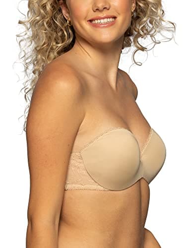 Vanity Fair Women's Gel Touch Padded Strapless Push Up Bra