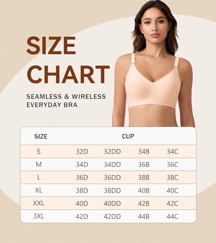 Seamless Wireless Everyday Bras for Women