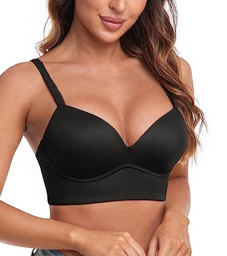 HACI Women's Padded Longline Bras
