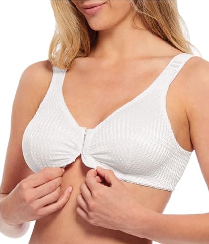 Wirefree Front Closure Bras for Women with Adjustable Straps - Carole Martin