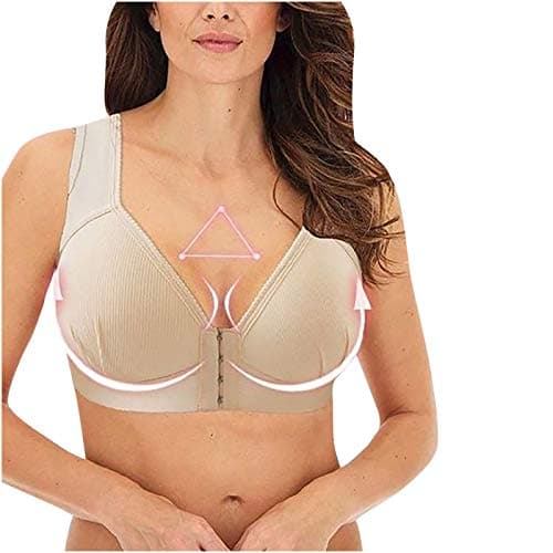Hnodov Wireless Bras for Plus Size Women with Posture Support
