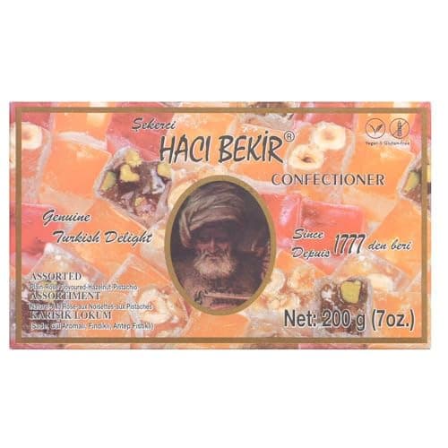 Exclusive Haci Bekir Turkish Delight Assorted - 1.1 lb (500 grams) for Sweet Lovers
