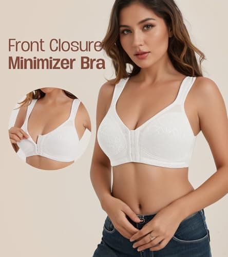 Front Closure Posture Bra for Comfortable Back Support