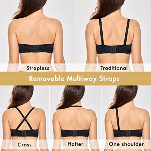 Delimira Plus Size Multiway Strapless Underwire Bra