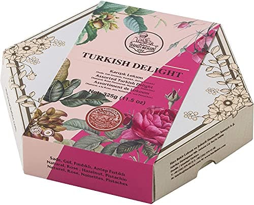 Assorted Turkish Delight by Haci Bekir - Vegan, Gluten-Free, and Dairy-Free Gummy Candy - 325g Box