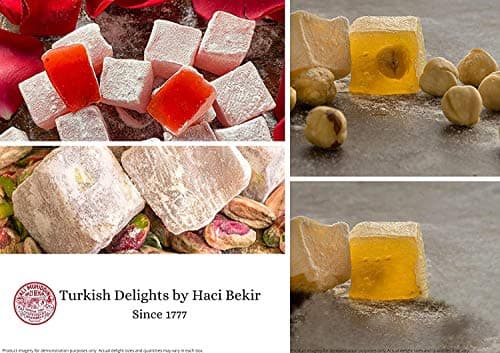 Assorted Turkish Delight by Haci Bekir - Vegan, Gluten-Free, and Dairy-Free Gummy Candy - 325g Box