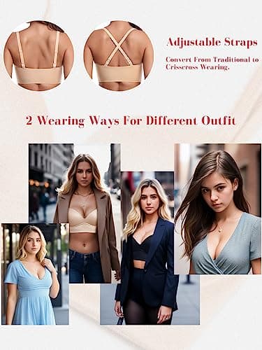 HACI Women's Padded Longline Bras
