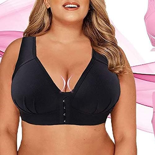 Hnodov Wireless Bras for Plus Size Women with Posture Support