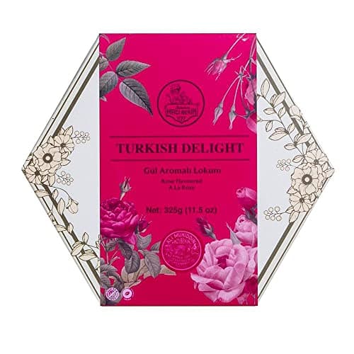 Haci Bekir Turkish Delight Rose Flavored - 0.44 lb (200 grams)