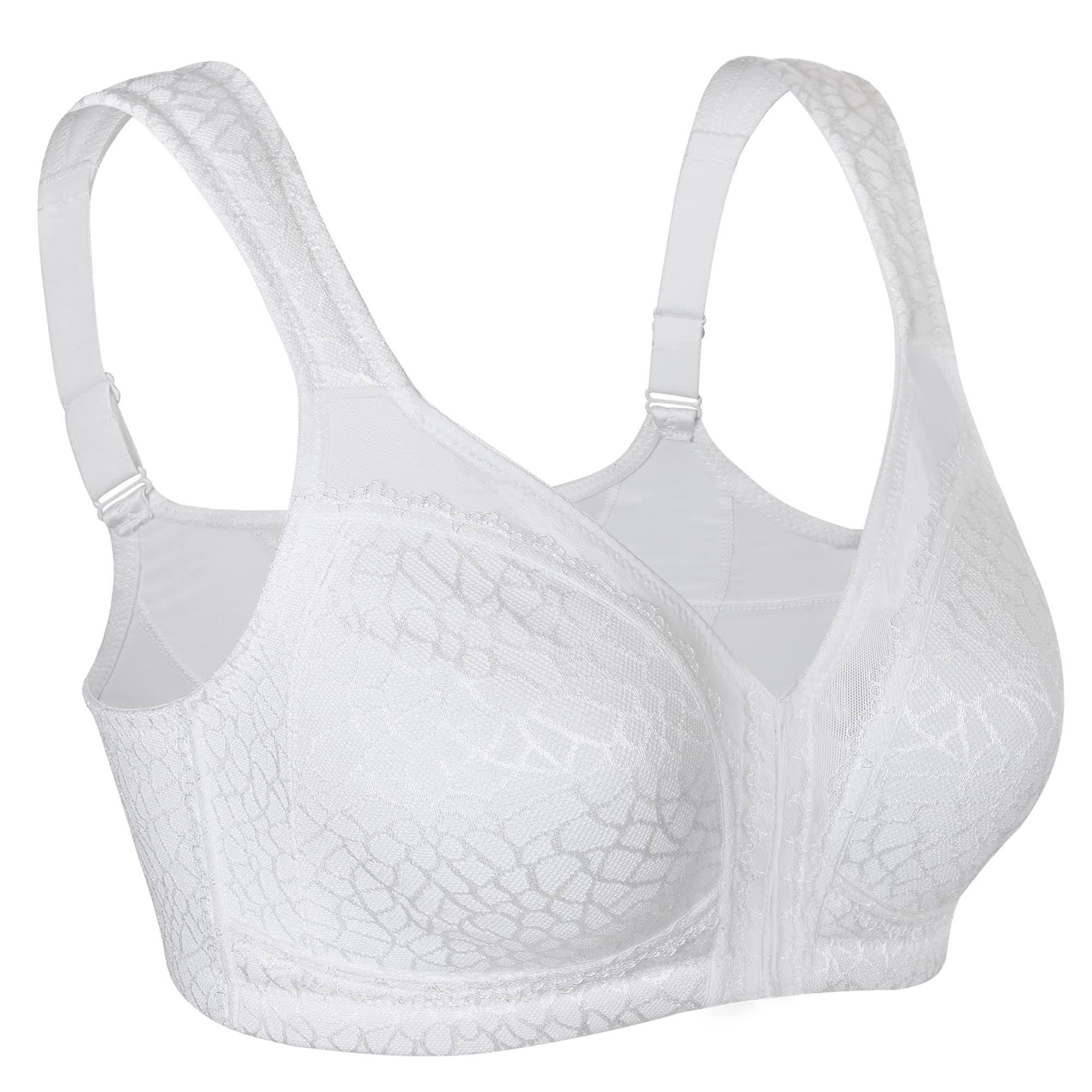 Wireless Comfy Back Support for Women (White, 40C)