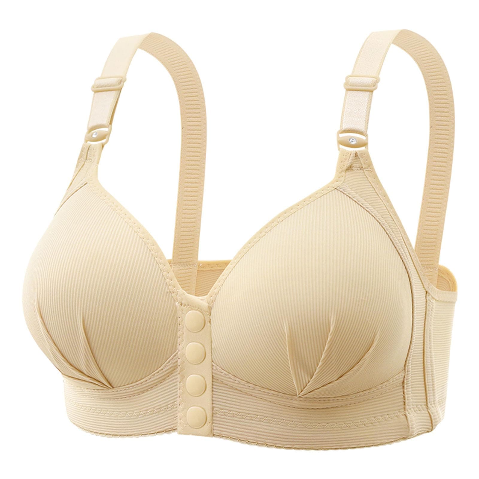 Hnodov Women's Front Closure Push-Up Sports Bras, Moderate Support Wirefree