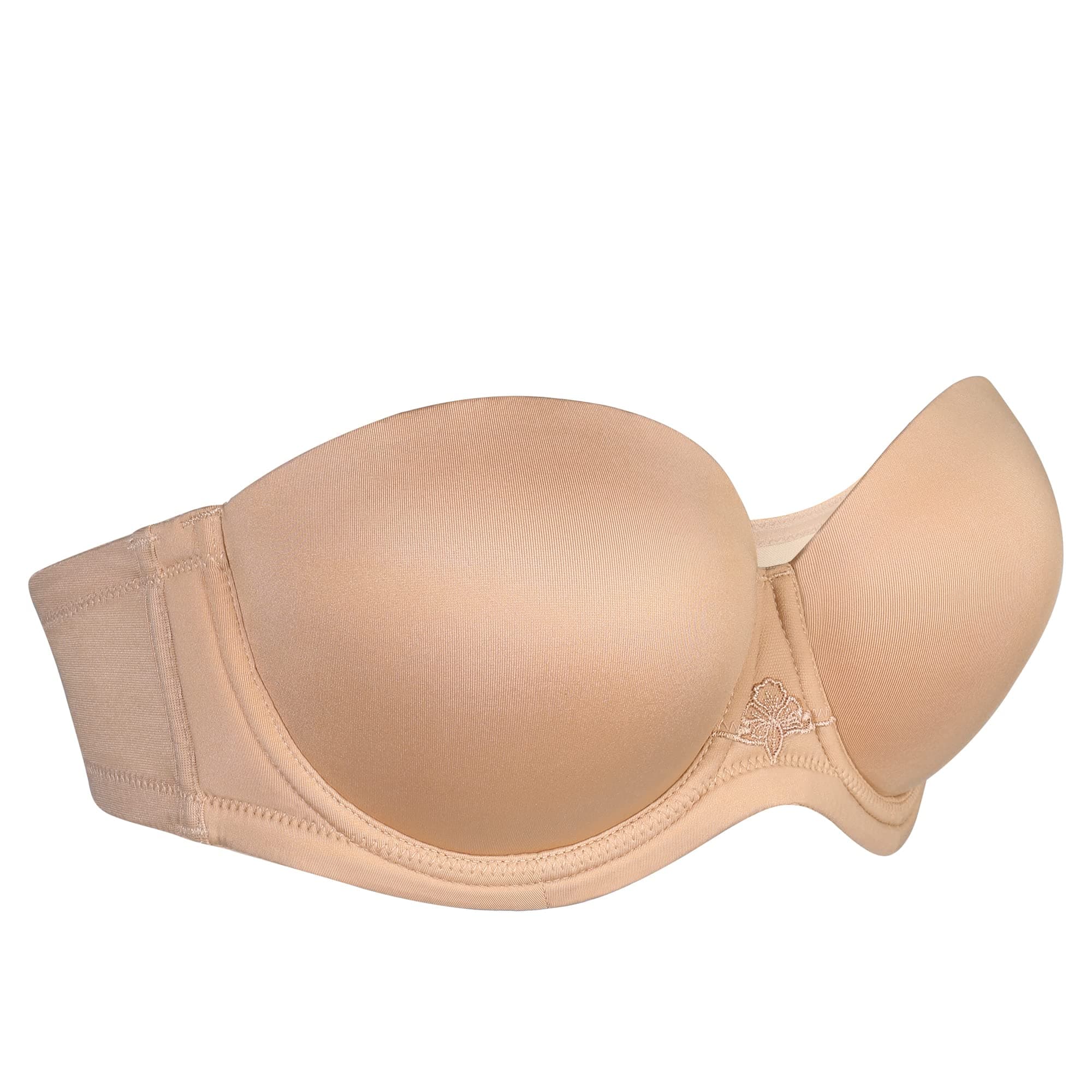Smooth T-Shirt Strapless Bra (38D, Pecan)